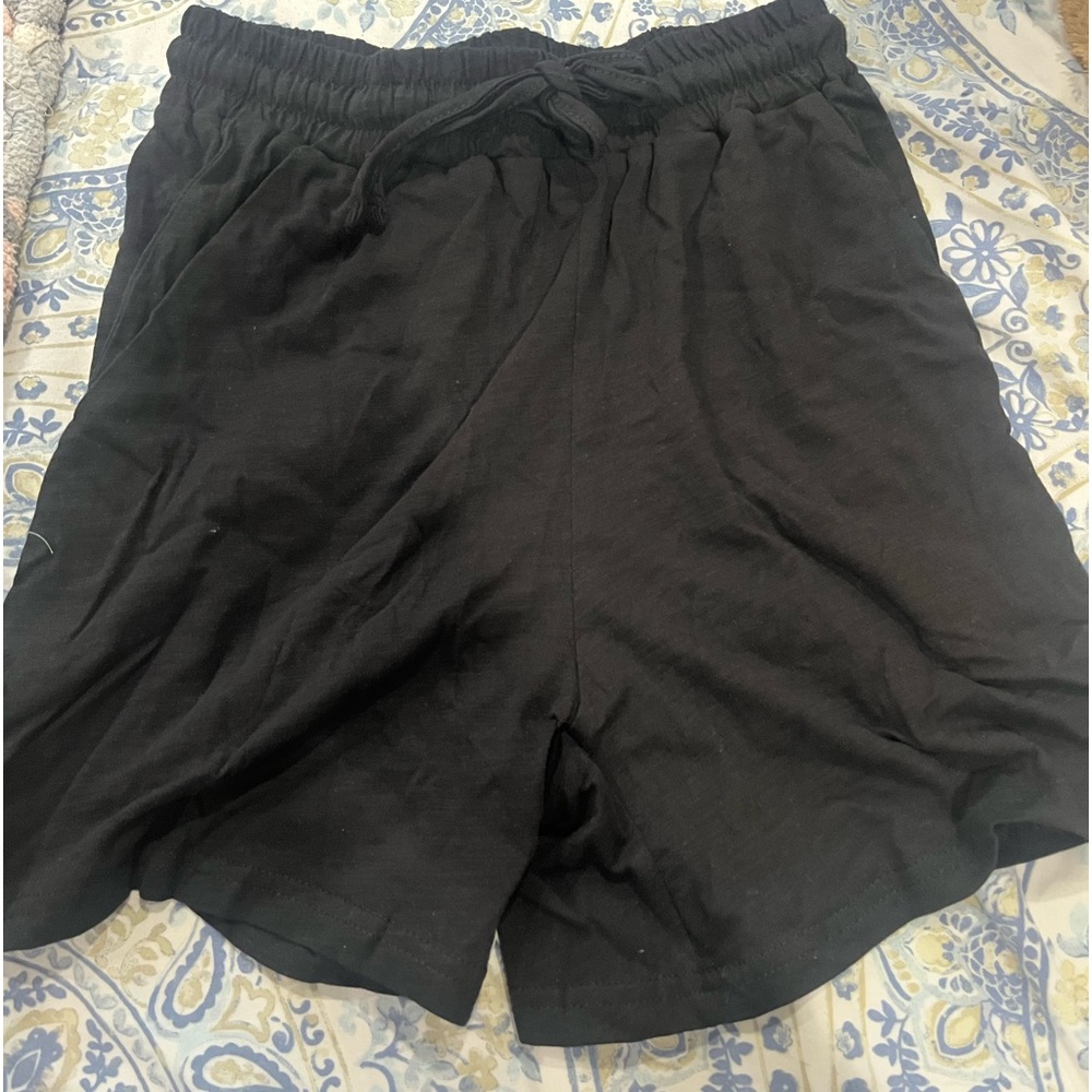 SHEIN Leisure Women's Loose Fit Home Shorts With Drawstring Elastic Waistband